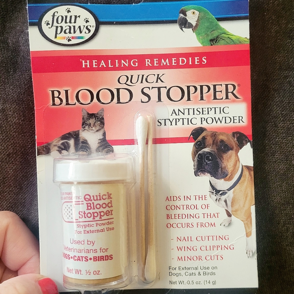 Pet Care Antiseptic Styptic Powder for Cats, Dogs & Birds by Four Paws